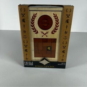 Roman Lock & Secret Compartment Brain Teasers Wooden Puzzle Gift Boxes